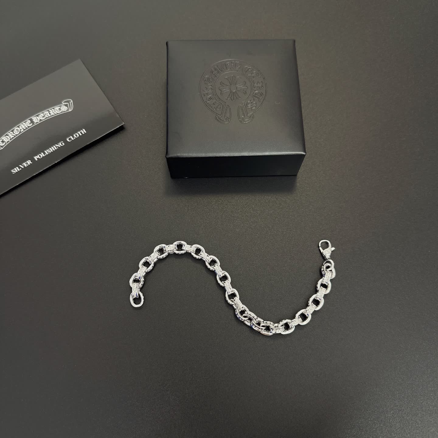 Chrome Hearts Chromatic Heart Silver Bracelet